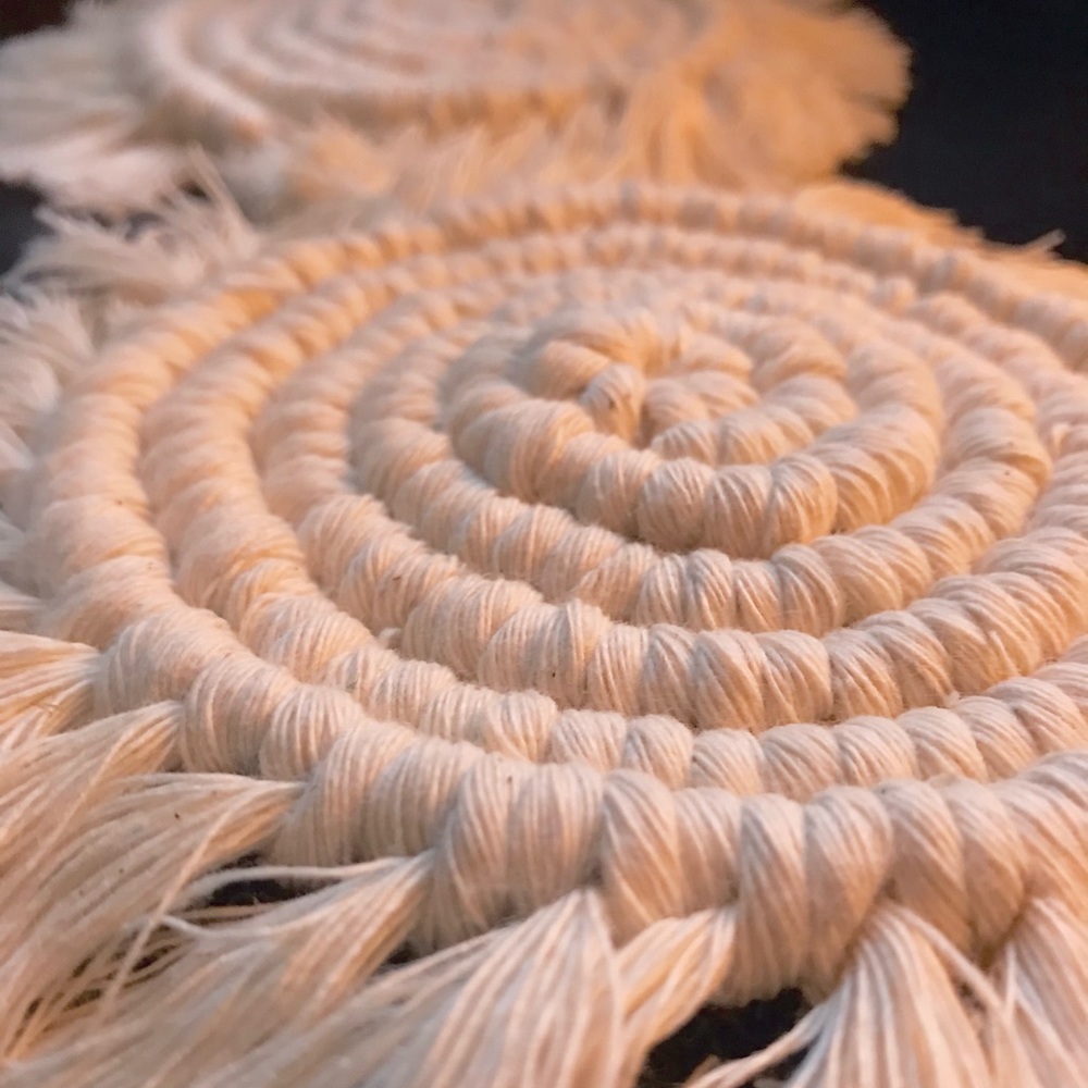 Macrame Mug Mug Coaster - set of 2